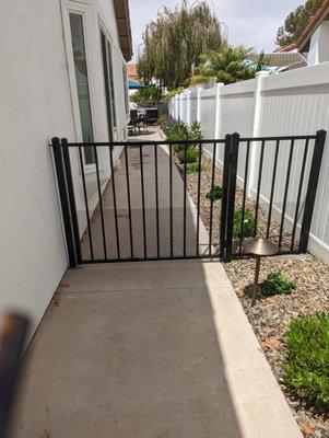 New side fence & gate