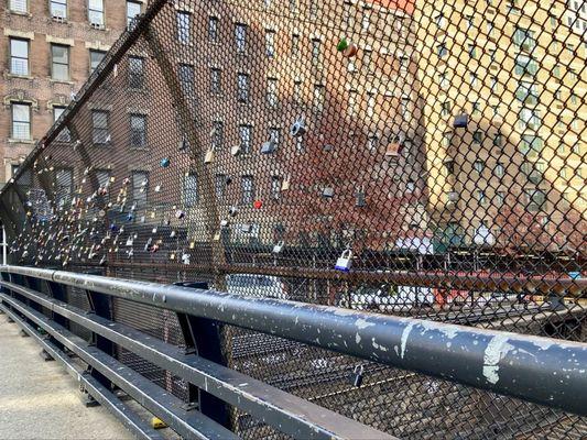 My love locks bridge over the train tracks Park Avenue 97th Street. 11/27/24