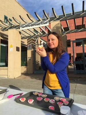 Valentines Day cupcake fundraiser was a fabulous success!
