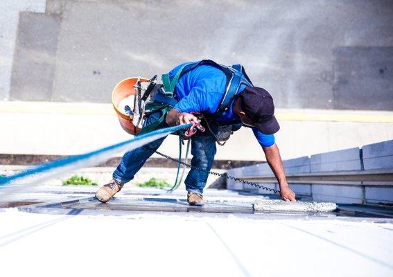 Window washing at DC WASA