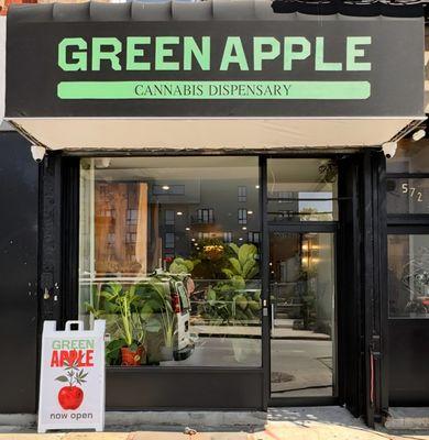 The front of our Legal Cannabis Dispensary "Green Apple".