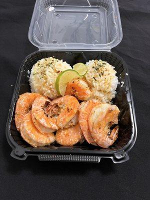 Garlic butter shrimp