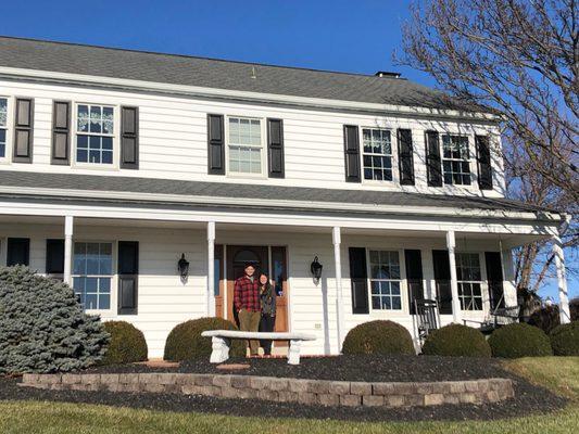 Amos and Renae moved to Lititz from sunny California. They love their new home!