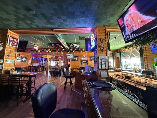 View from the large double-sided bar.