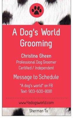 A Dog's World Grooming