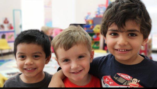 Making friends at First Baptist Hummingbird Preschool