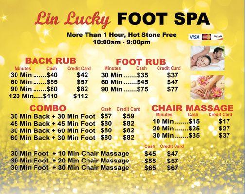 Lin Lucky Foot Spa Inc