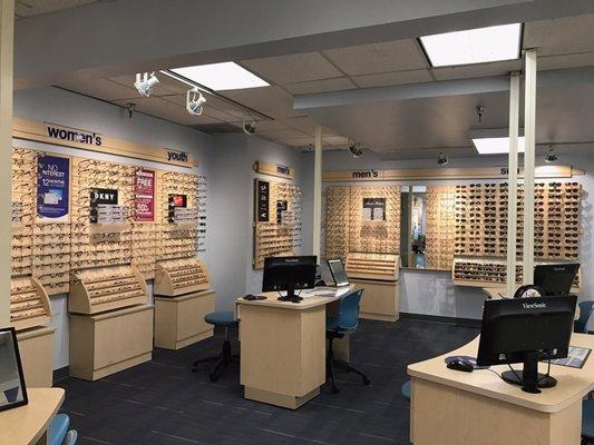 Wide selection of frames