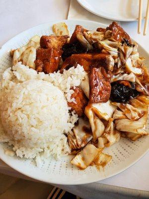 Tofu with Vegetable in Brown Sauce