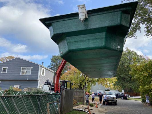 Fiberglass pool installs