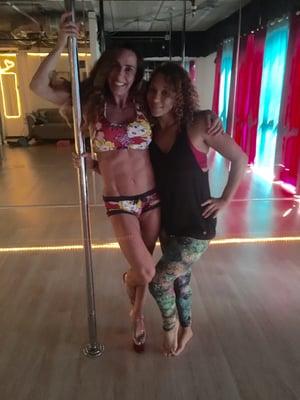 Owner Lezah Victoria- possibly the best pole instructor in the world ! A fabulous pole studio