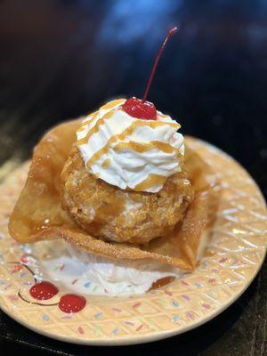Fried ice cream.