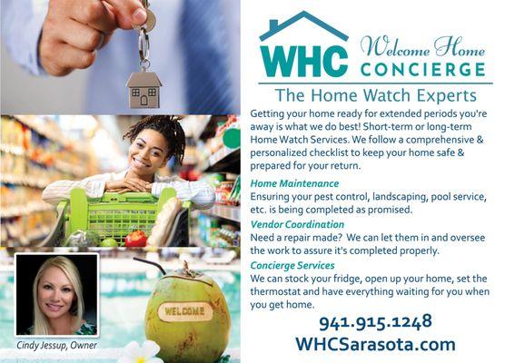 Welcome Home Concierge- The Home Watch Experts