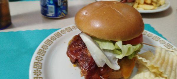 The Bacon Cheddar Burger