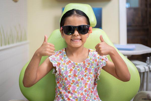 Thumbs up for a great dental check up