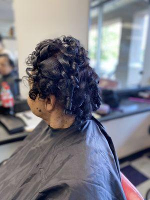 Root Retouch Grey Coverage {CURLS}