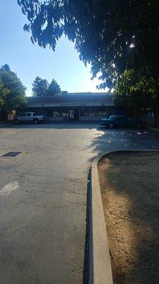 Parking lot and the store