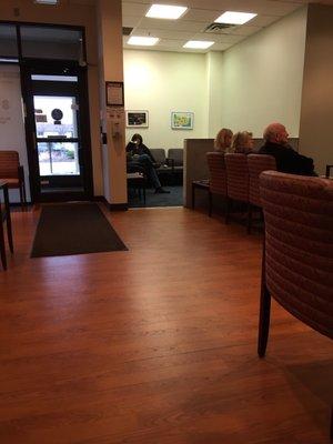 The small internal waiting area is for children.