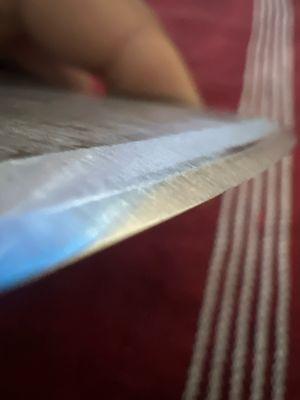 Axe sharpened for the first time.