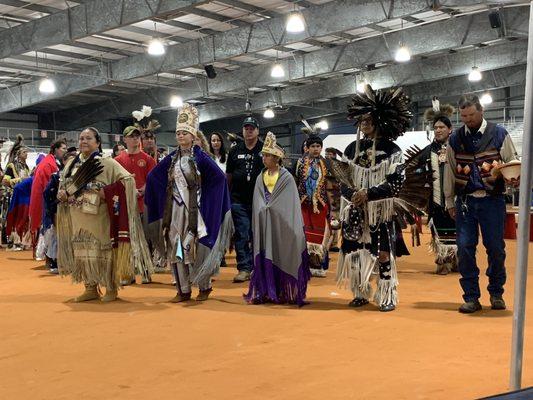 The newly crowned Powwow Princesses
