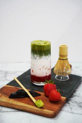 Strawberry Matcha Bliss