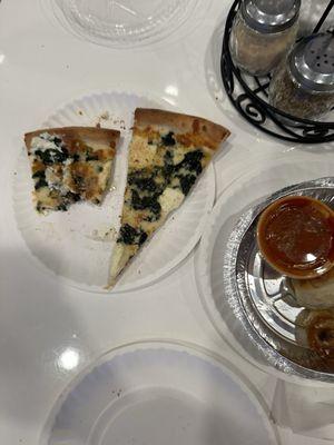 White slice and garlic knots