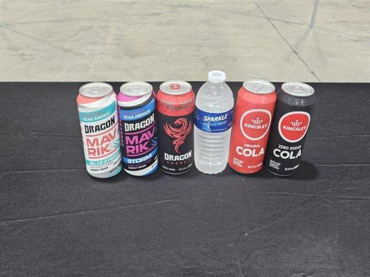 Original  Dragon are two sugar free options and our Cola made with real cane sugar