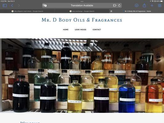 Mr D Body Oils, Fragrances & Midday Smoke Shop