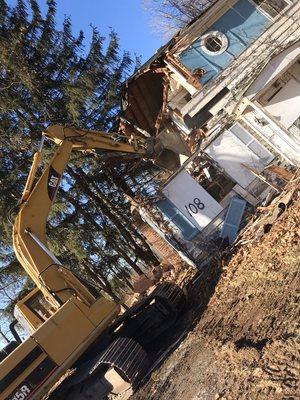 Demolition services.