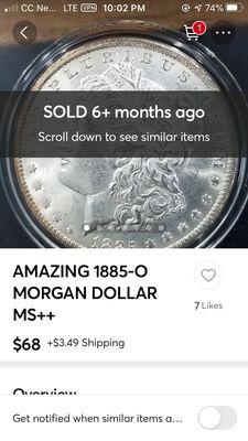 My coin the real one worth hundreds !!!