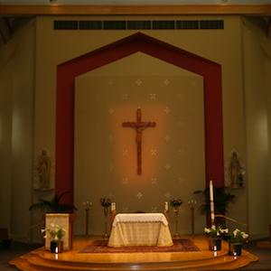 The sanctuary at St. Peter Parish, Spokane, WA.