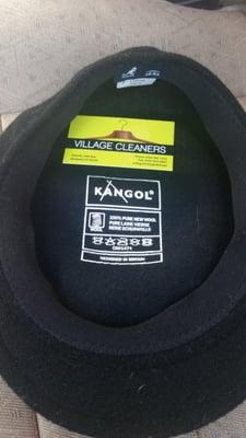 Need hat clean, but the gal looked at the symbols in the hat and told me what each means. Please note their business card.