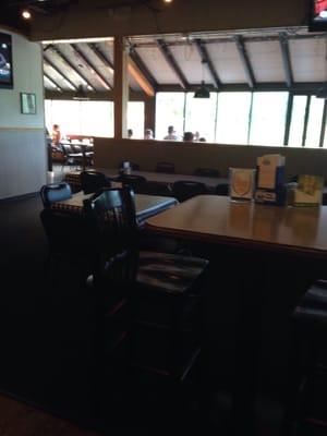 Another view inside looking out towards their deck.