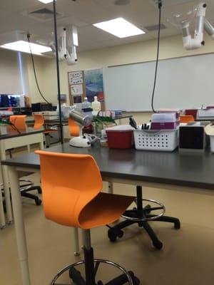 Inside of a classroom on the 2nd floor.