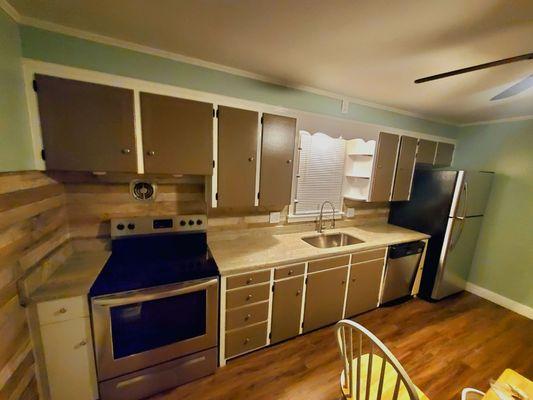 New granite counter tops and sink from Atlantic