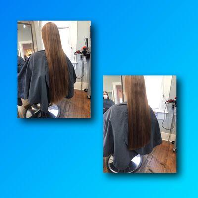 6" gone  of course, no one can tell.  Thank you, Eric!