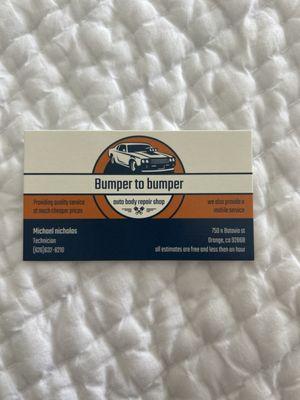 Bumper To Bumper Automotive