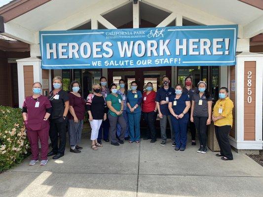 Our amazing staff: delivering the very best in care and services ! We salute you!