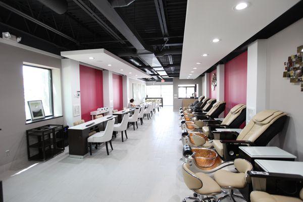 Fairfax Bliss Nail Salon interior