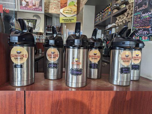 Awesome coffee selection including cafe de olla and an Ethiopian blend.