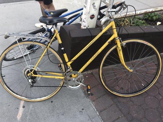 Very cool vintage bikes for hire!