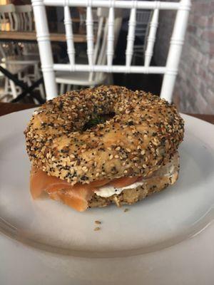Salmon bagel