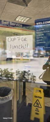 I came in the morning and the paper was already there and I came back at 2:30 pm and it continued.