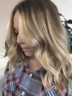 Blonde balayage refresh