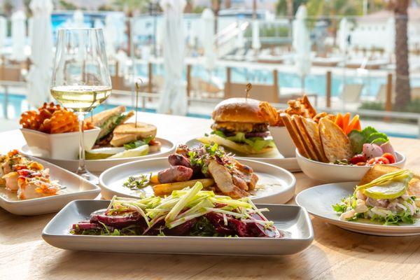 Fresh filling food by the water, lunch dinner or brunch.