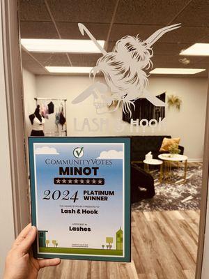 Lash and Hook was the 2024 platinum winner In lashes!