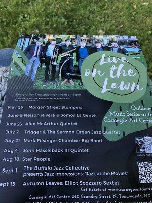 Thursday night concerts on the lawn
