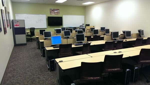 Our computer lab which is used for many activities, including our Adult Based Education offerings.