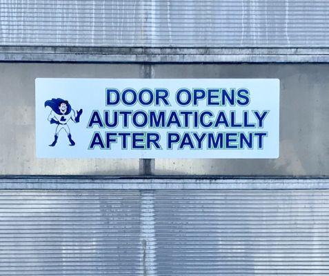 Opens when wash is ready for you