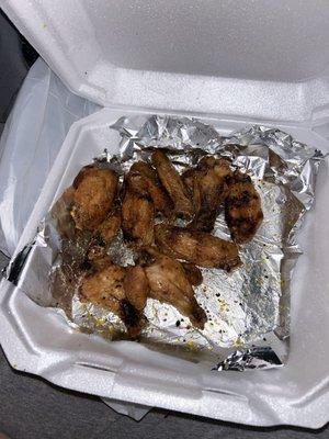 "Lemon pepper" just really dry salty chicken wings